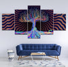 Image of Psychedelic Tree Of Life Wall Art Canvas Decor Printing