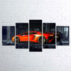 Image of RUINS-II Red Sports Car Wall Art Canvas Decor Printing