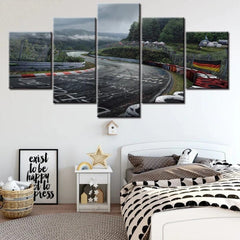 Rally Car Race Track Germany Wall Art Canvas Decor Printing