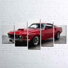 Image of Red Boss 429 Mustang Car Wall Art Canvas Decor Printing