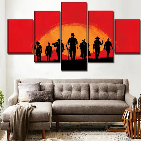 Red Dead Redemption Western Game Wall Art Canvas Decor Printing