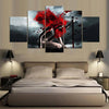 Image of Red Hair Girl Wall Art Canvas Decor Printing