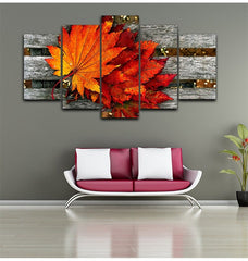 Red Maple Leaf Wall Art Canvas Decor Printing