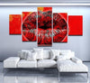 Image of Rose Lips Abstract Wall Art Canvas Decor Printing