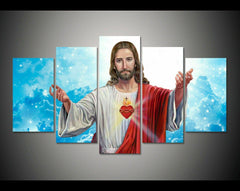 Sacred Heart Of Jesus Christ Wall Art Canvas Decor Printing