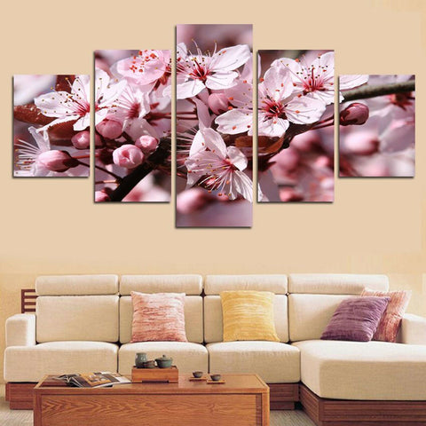 Sakura Japanese Cherry Blossom Flower Wall Art Canvas Decor Printing