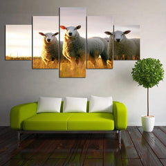 Sheep Farm Animals Wall Art Canvas Decor Printing