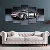 Image of Silver Porsche Carrera GT Car Wall Art Canvas Decor Printing