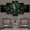 Image of Skull Dragon Evil Wall Art Canvas Decor Printing