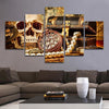 Image of Skull Pirate Treasure Wall Art Canvas Decor Printing