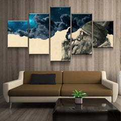 Smoke And Wonder Old Man Wall Art Canvas Decor Printing