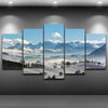 Image of Snowy Mountains Big Country Wall Art Canvas Decor Printing