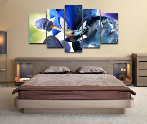 Sonic The Hedgehog Game Wall Art Canvas Decor Printing