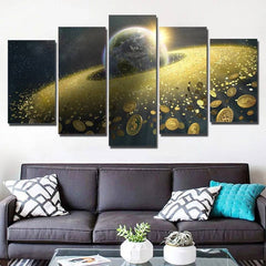 Space Galaxy Wall Art Canvas Decor Printing