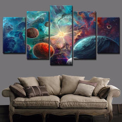 Space Milky Way Wall Art Canvas Decor Printing