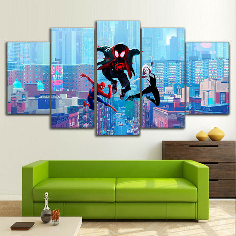 Spider Man Into Spider Verse Wall Art Canvas Decor Printing