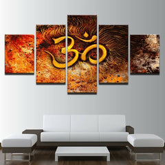 Spiritual OM Symbol The Sacred Sound Wall Art Canvas Decor Printing