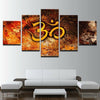 Image of Spiritual OM Symbol The Sacred Sound Wall Art Canvas Decor Printing