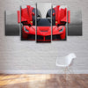 Image of Sports Red Super Car Wall Art Canvas Decor Printing