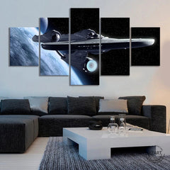 Star Trek Enterprise Spaceship Wall Art Canvas Decor Printing