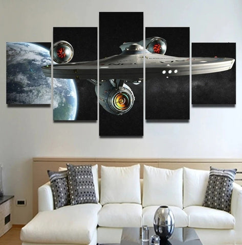 Star Trek USS Enterprise Wall Art Canvas Decor Printing