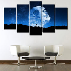 Star Wars Landscape Death Star Wall Art Canvas Decor Printing