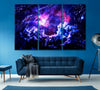 Image of Starry Purple Galaxy Space Wall Art Canvas Print Decor-3Panels
