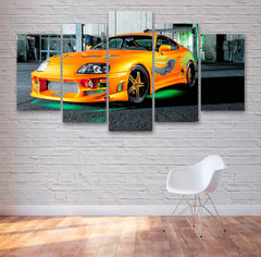 Supra Fast And Furious Style Car Wall Art Canvas Decor Printing