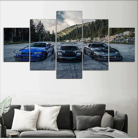 Supra Nissan Skyline NSX Car Wall Art Canvas Decor Printing