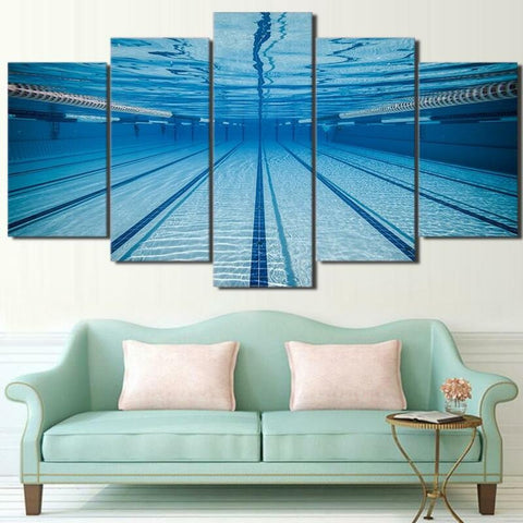 Swimming Pool Wall Art Canvas Decor Printing