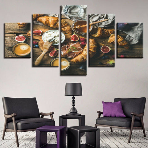 Tasty Food On The Table Wall Art Canvas Decor Printing