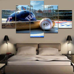 Texas Baseball Wall Art Canvas Decor Printing