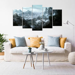 The Elder Scrolls Skyrim Game Wall Art Canvas Decor Printing