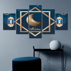 The Qur'an Islamic Calligraphy Motto Mosque-9 Wall Art Canvas Decor Printing