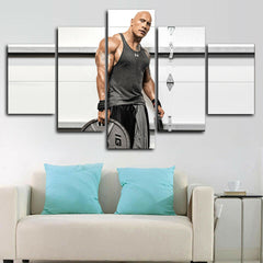 The Rock Dwayne Johnson Gym Wall Art Canvas Decor Printing