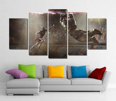 Thor vs Hulk Arena Clash Wall Art Canvas Decor Printing