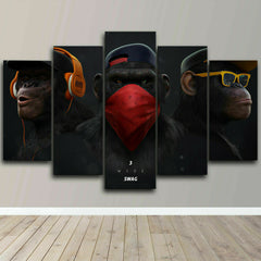 Three Wise Monkeys Wall Art Canvas Decor Printing