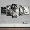 Image of Tiger Eye With Butterfly Wings Wall Art Canvas Decor Printing