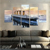 Image of Titanic Ship Nautical Ocean Wall Art Canvas Decor Printing
