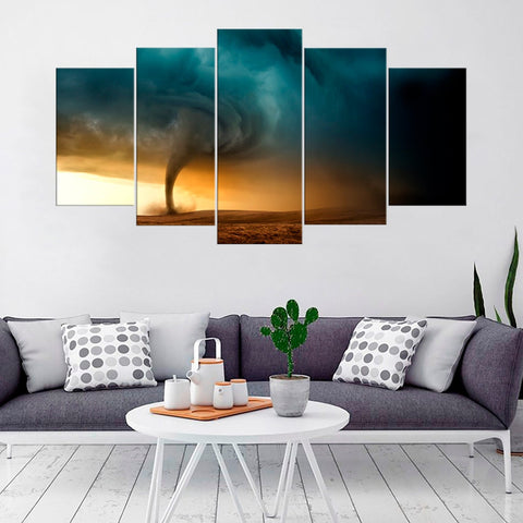 Tornado Wind Thunderstorm Weather Wall Art Canvas Decor Printing