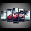 Image of Toyota Red Supra Turbo Racing Car Wall Art Canvas Decor Printing