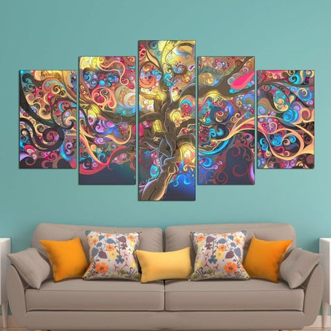Tree of Life Abstract Wall Art Canvas Decor Printing