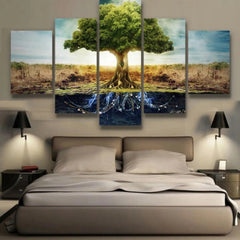 Tree of Life Landscape Wall Art Canvas Decor Printing