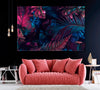 Image of Tropical Palm Leaves Wall Art Canvas Print Decor-1Panel