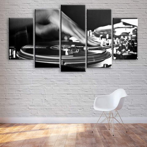 Turntable Record Deck Wall Art Canvas Decor Printing