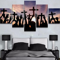 United We Pray Wall Art Canvas Decor Printing