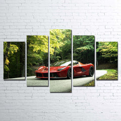 Ultimate Red Sports Car Wall Art Canvas Decor Printing