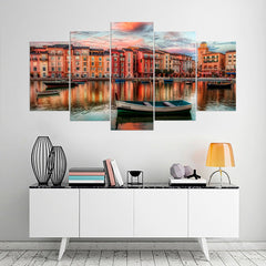 Venice cityscape Italy Skyline Boat Wall Art Canvas Decor Printing