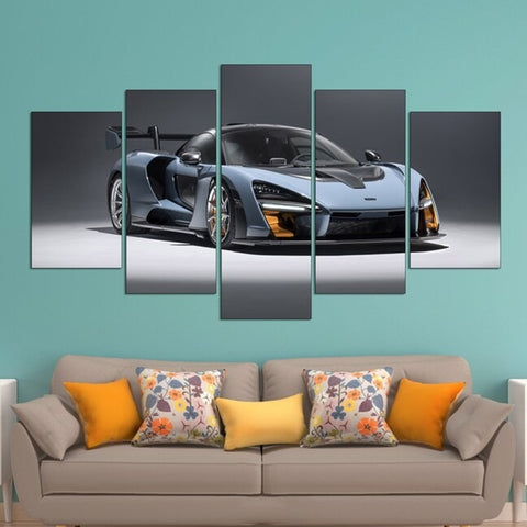 Victory Grey 2018 McLaren Senna Wall Art Canvas Decor Printing