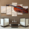 Image of Violin Notes Music Wall Art Canvas Decor Printing